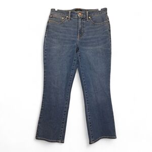 Talbots Women's Light Wash Blue Crop Flare Jeans Denim 6